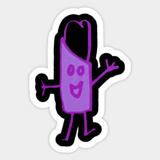 pink burrito Sticker